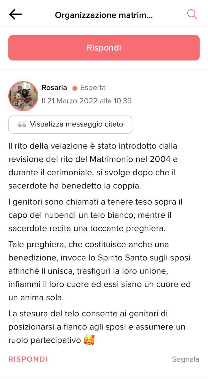 Rito del velo matrimonio civile - 1