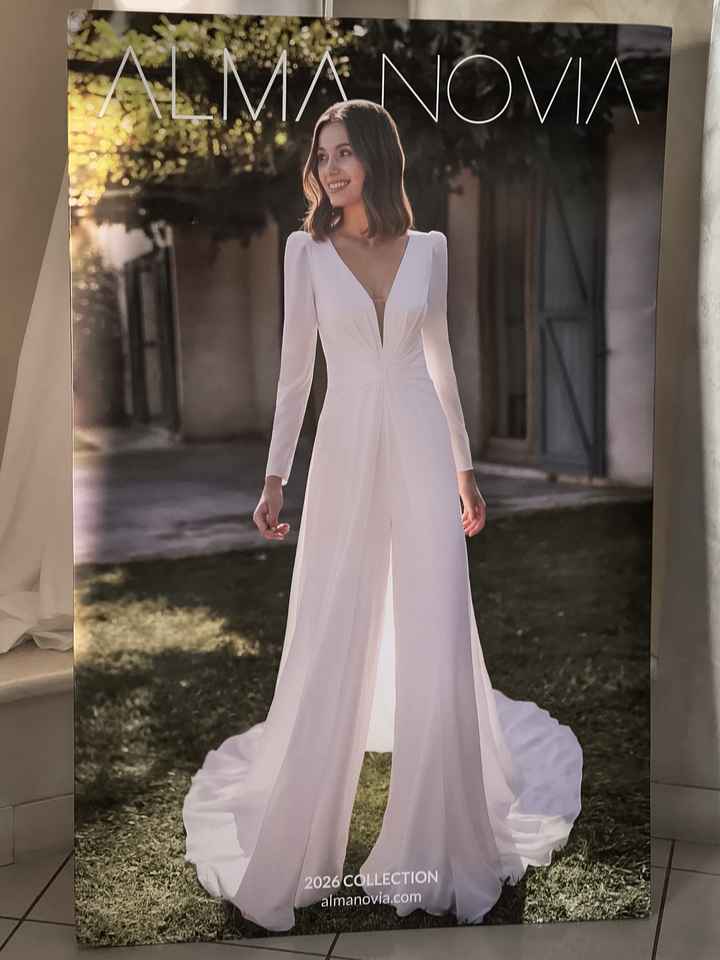 vendo Abito da sposa Alma Novia 2026 – stile elegante con pantalone e strascico - 2