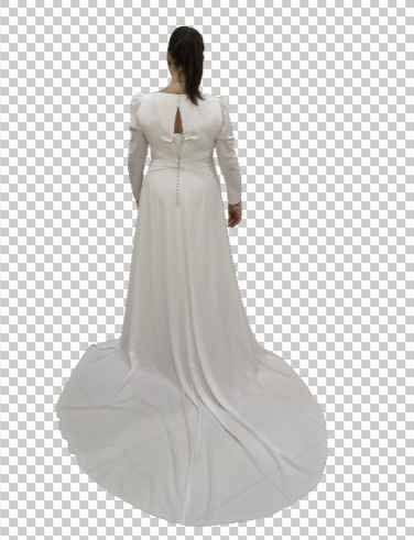 vendo Abito da sposa Alma Novia 2026 – stile elegante con pantalone e strascico - 4