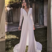 vendo Abito da sposa Alma Novia 2026 – stile elegante con pantalone e strascico - 2