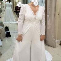 vendo Abito da sposa Alma Novia 2026 – stile elegante con pantalone e strascico - 3