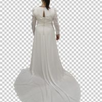 vendo Abito da sposa Alma Novia 2026 – stile elegante con pantalone e strascico - 4