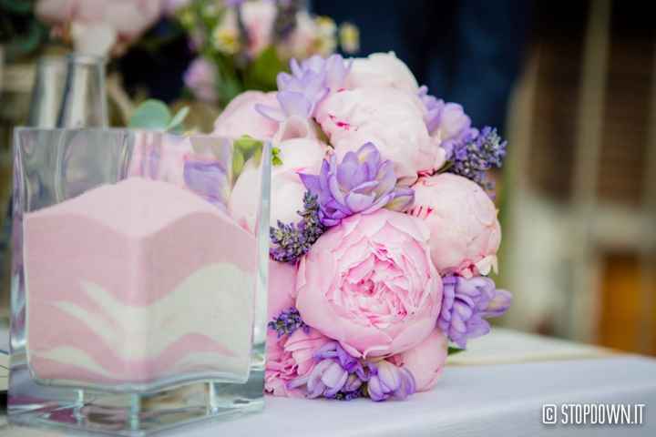 Bouquet peonie e lavanda