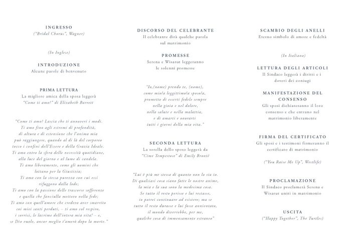 libretto interno