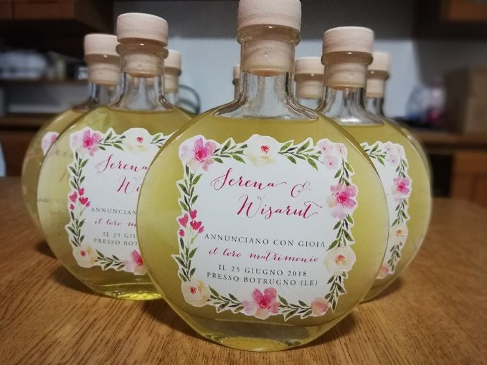 Partecipazioni su bottiglie di limoncello - 2