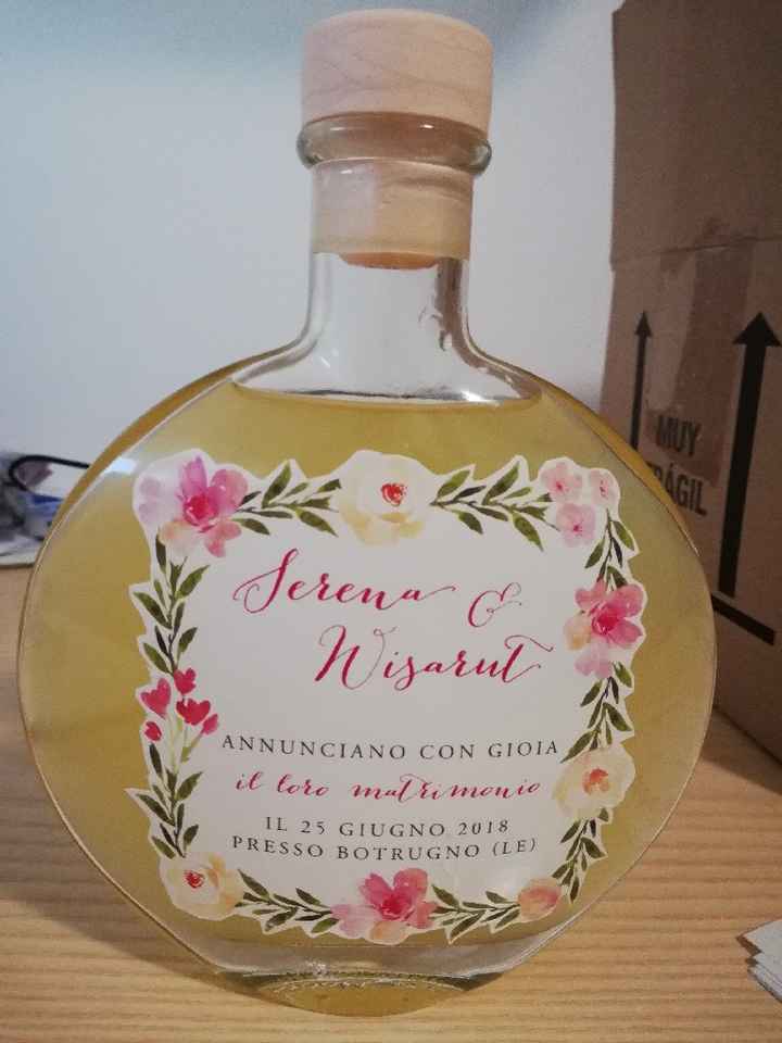 Partecipazioni su bottiglie di limoncello - 1