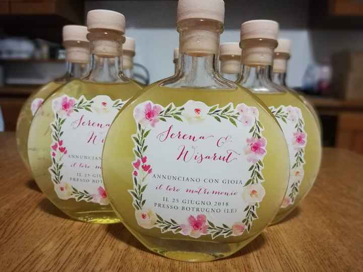 Partecipazioni su bottiglie di limoncello - 2