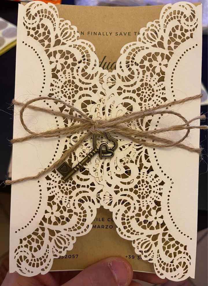 Partecipazioni shabby chic fai da te - 1