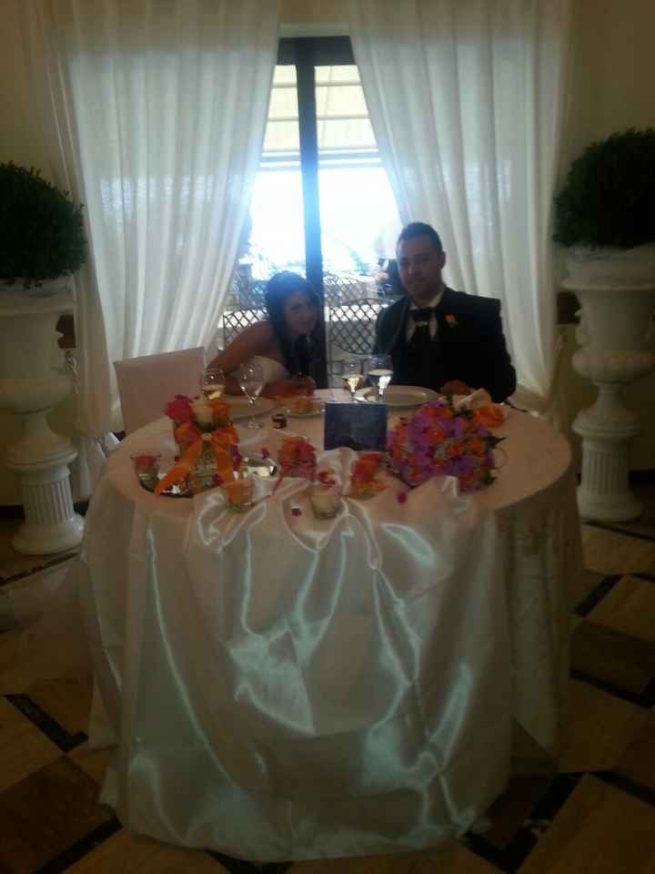 tavolo sposi