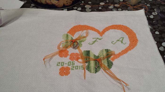 Cuscino porta fedi fai da te - 2