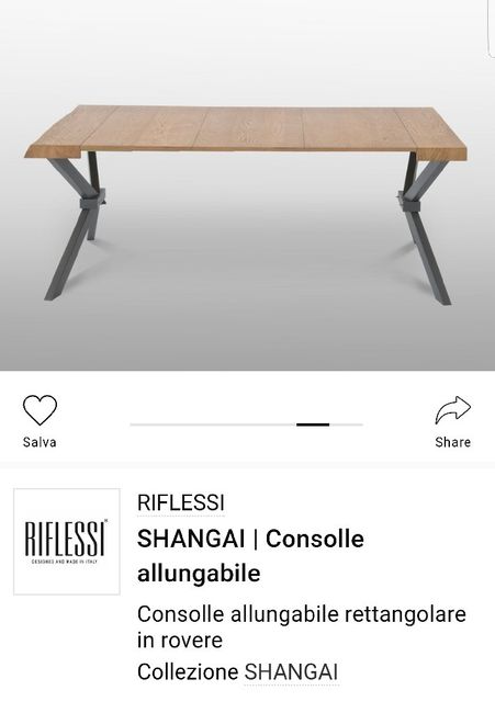 Consolle e Tavolo Riflessi Shangai 3