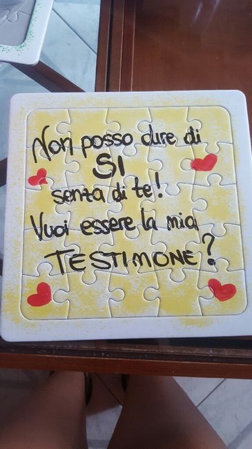 Annuncio ufficiale alla testimone - 1