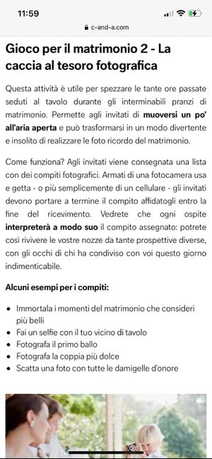 Suggerimenti giochi per ricevimento 1