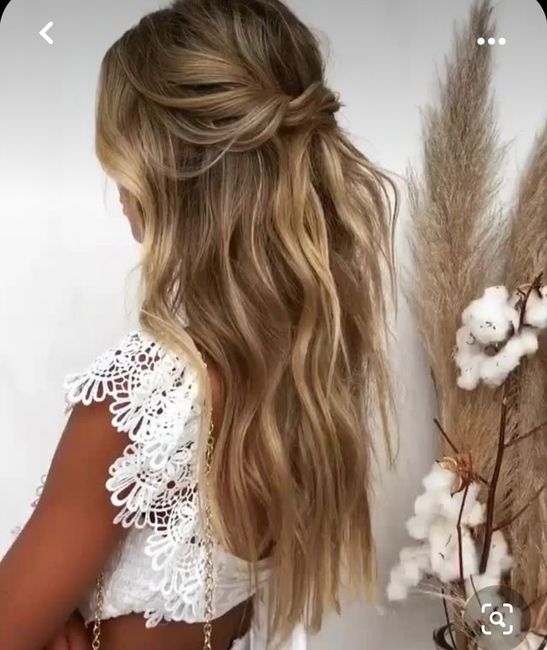 Acconciatura semi raccolto - 1