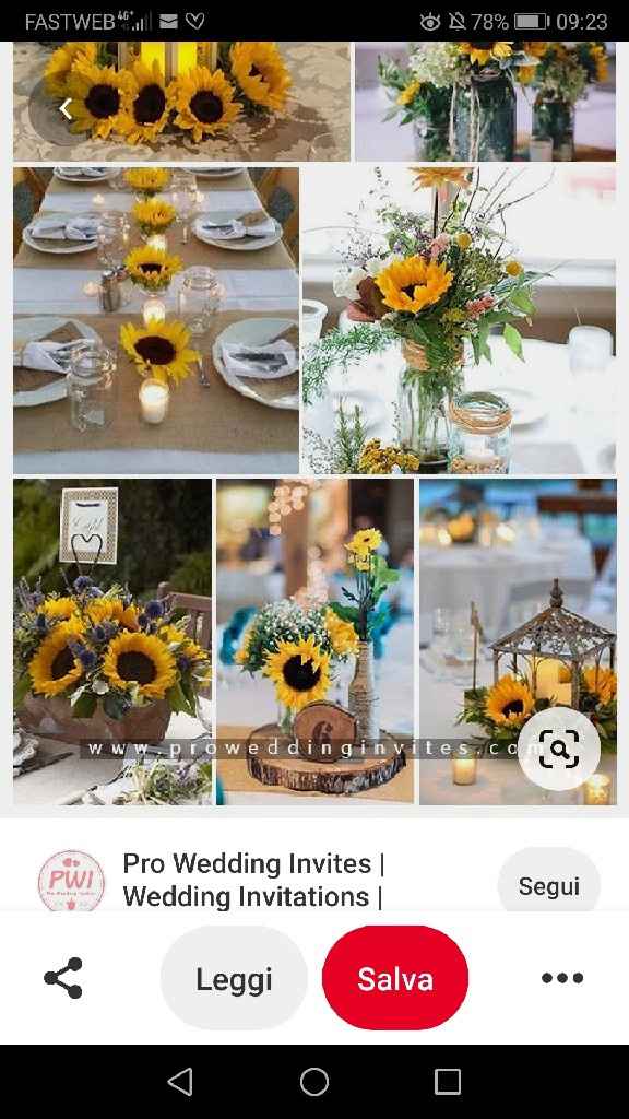 Matrimonio tema girasoli - 2