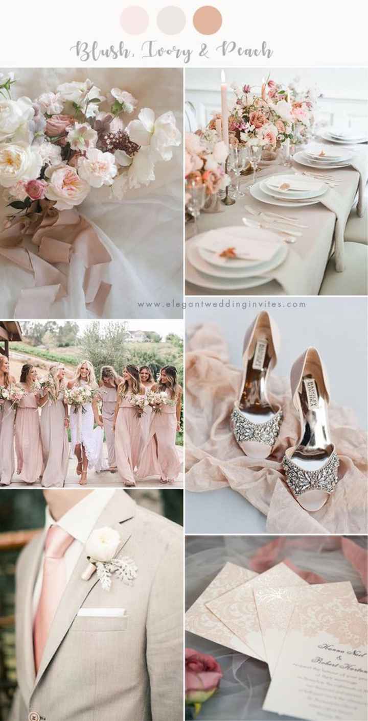 Tema rosa cipria e bianco - 1