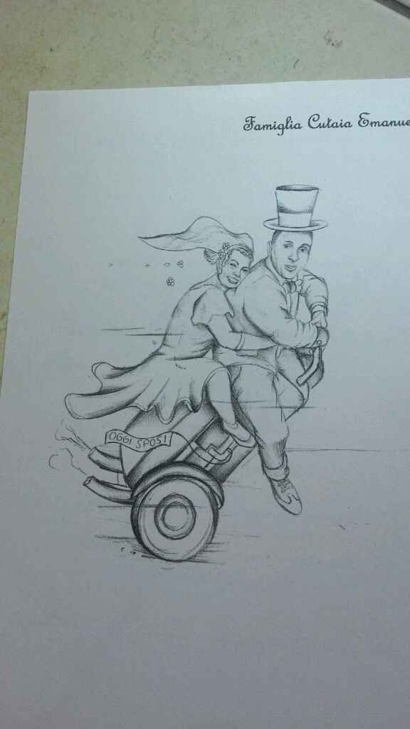 Dicitura regalo nozze su partecipazione - 1