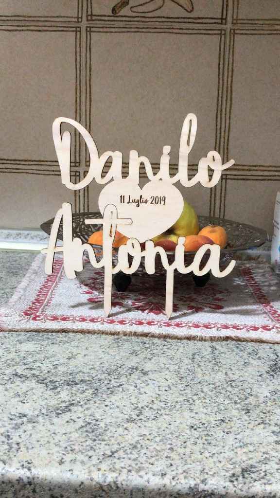 Cake topper arrivato .... - 1