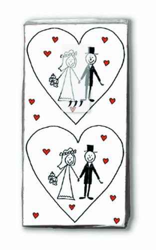60 Fazzoletti tema wedding