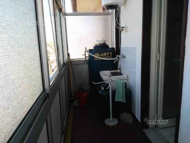 Balcone cucina verandato in cui farò l'angolo cottura e il lavello