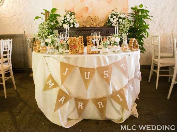 il mio bellissimo tavolo sposi!!!