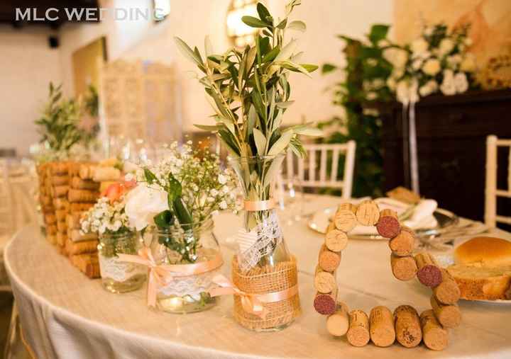 tavolo sposi, particolare