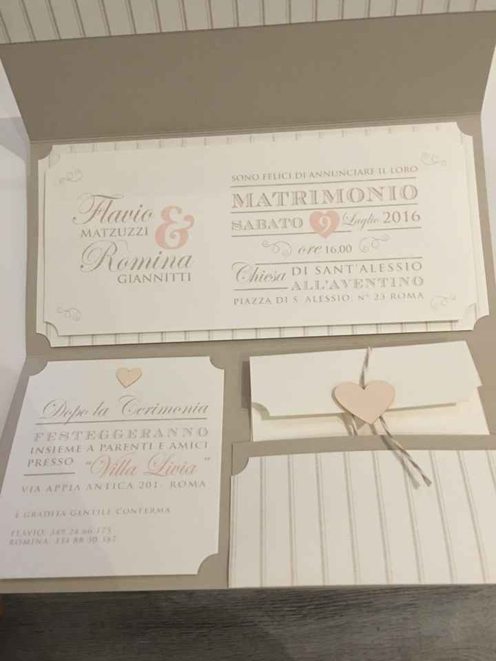 Partecipazioni arrivate !!! - 2