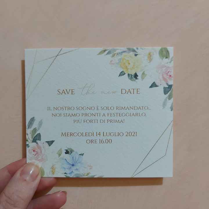 "Change the date" per partecipazione... - 2