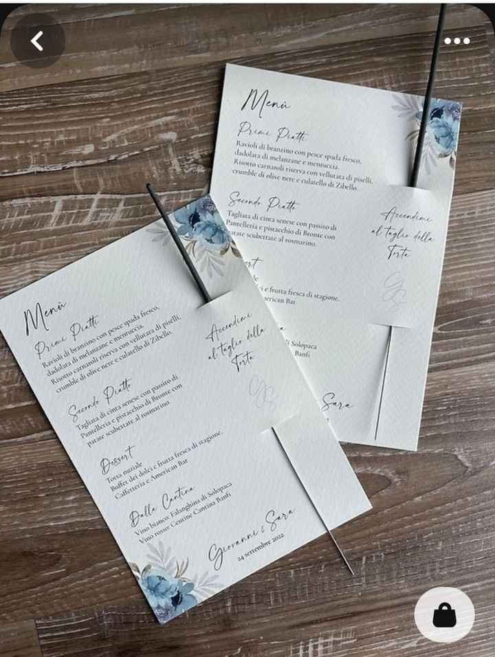 Segnaposto al tavolo - 1