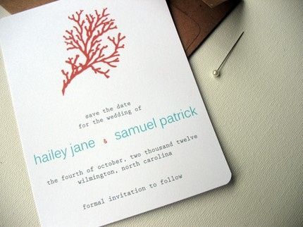 Partecipazioni tema corallo