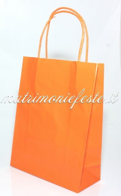 Wedding Bag con l'arancio