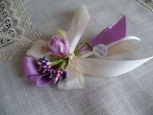 segnaposto con il lilla