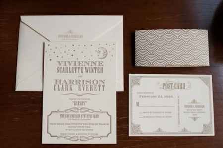 partecipazioni stile anni '20