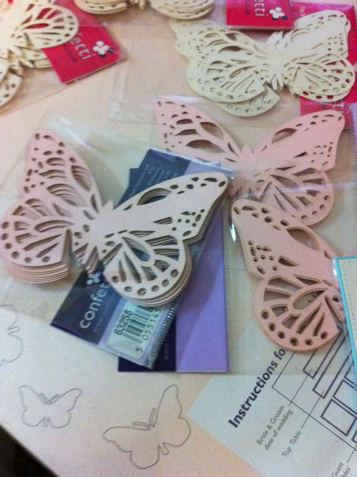 Le farfalle segnatavolo