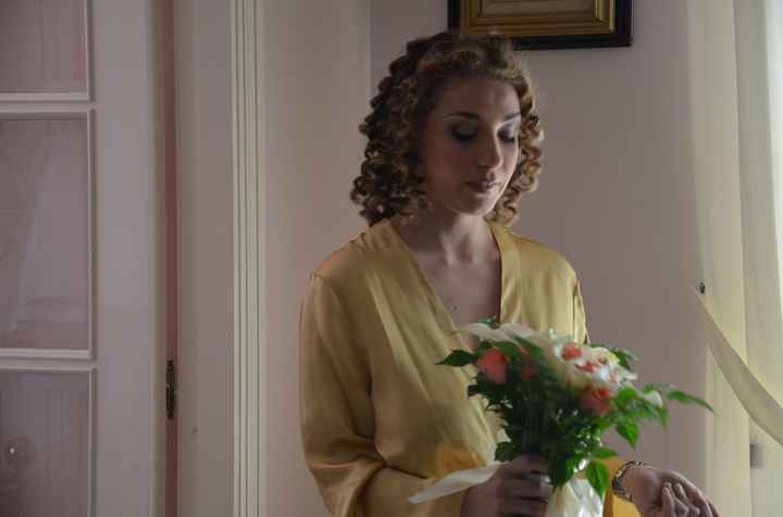 Eccomi all'arrivo del mio bouquet