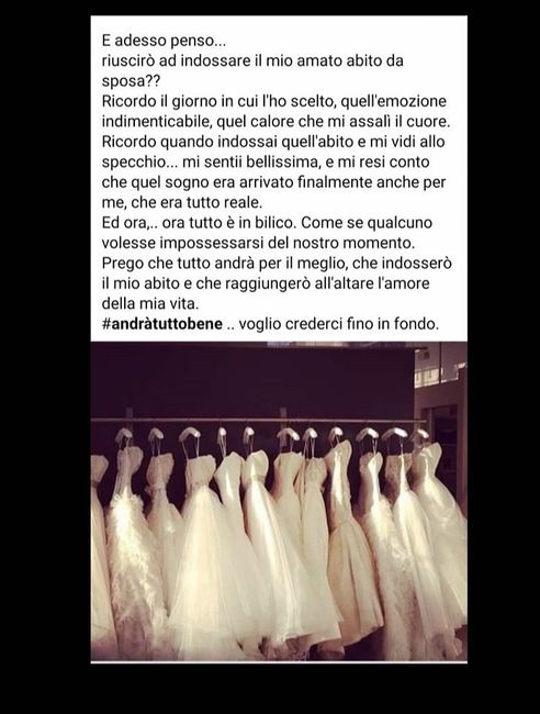 Andrà tutto bene 👰🏻 ❤️💪🍀 1