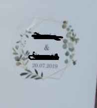 etichetta personalizzata per la busta della bomboniera