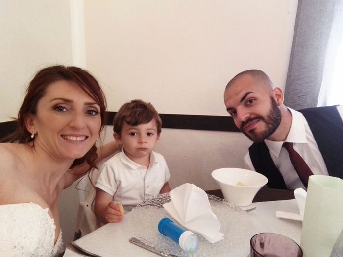 Con mio marito e il mio super bimbo!