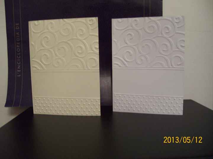 biglietti embossing invito rinfresco