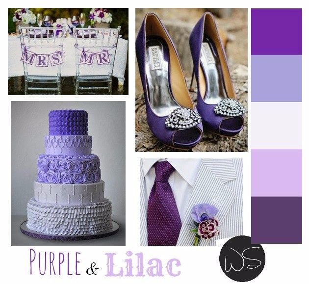 Lilla, viola e bianco