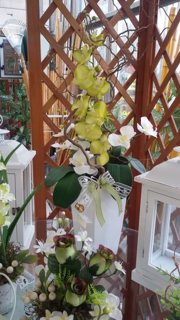 Vaso di orchidee per il ricevimento