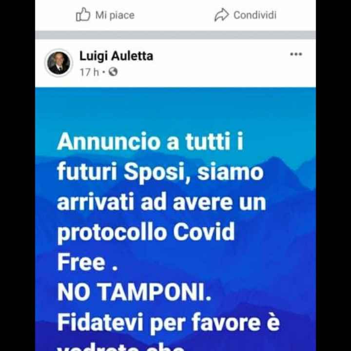 Tamponi giorno del matrimonio - 1