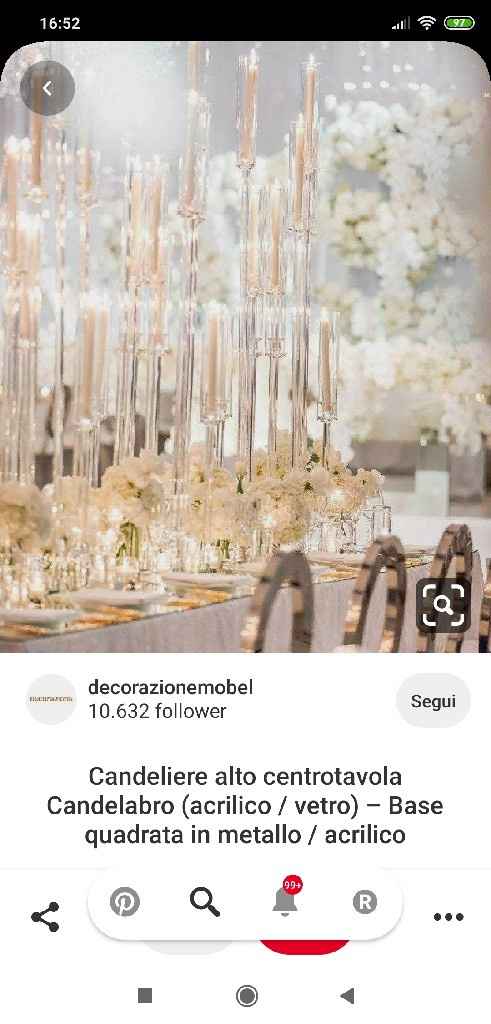 Consiglio centrotavola candelabro - 2