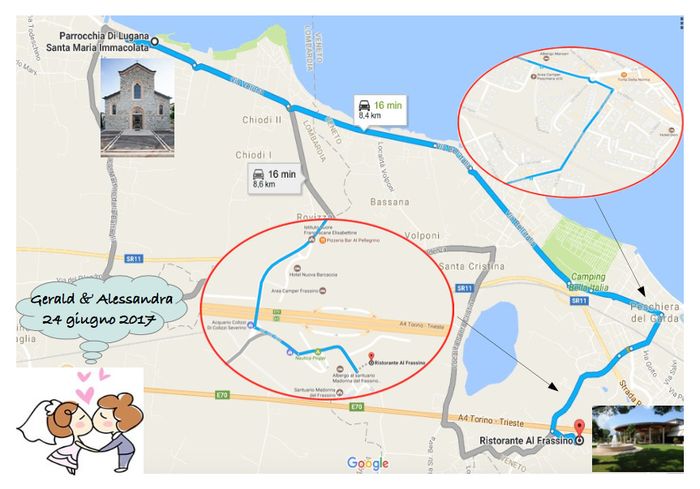 Wedding Map dietro