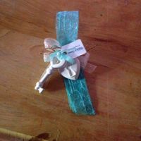 il mio segnaposto con chiave e lucchetto