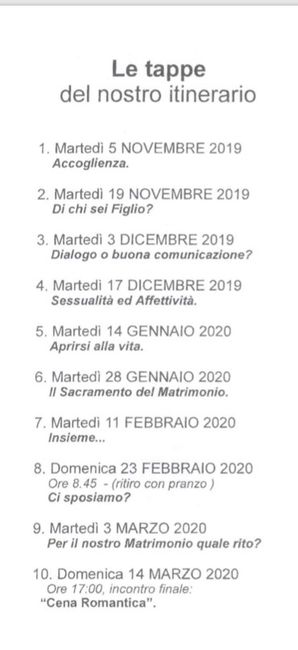 Corso prematrimoniale - 1