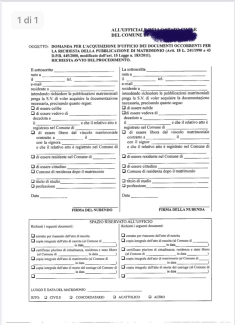 Avvio procedimento pubblicazioni 1