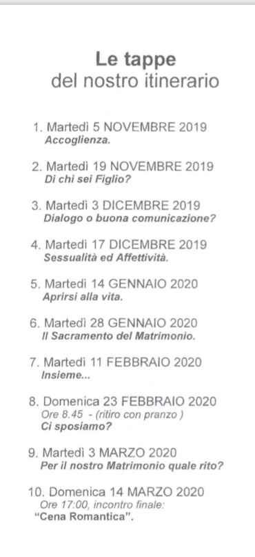 Corso prematrimoniale: come si svolgerà il vostro? - 1