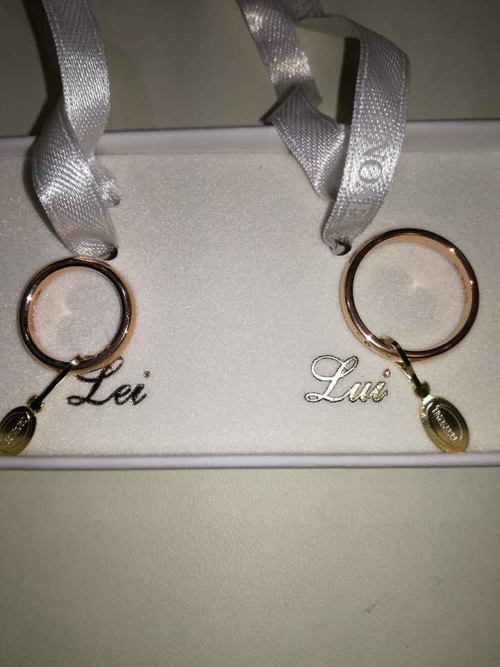 Fedi comode oro rosa unoaerre 4 mm - 1