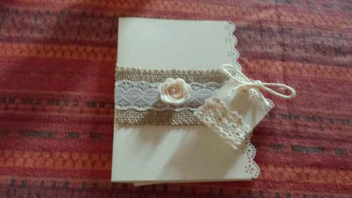 Ecco le mie partecipazioni shabby chic - fai da me.. - 1